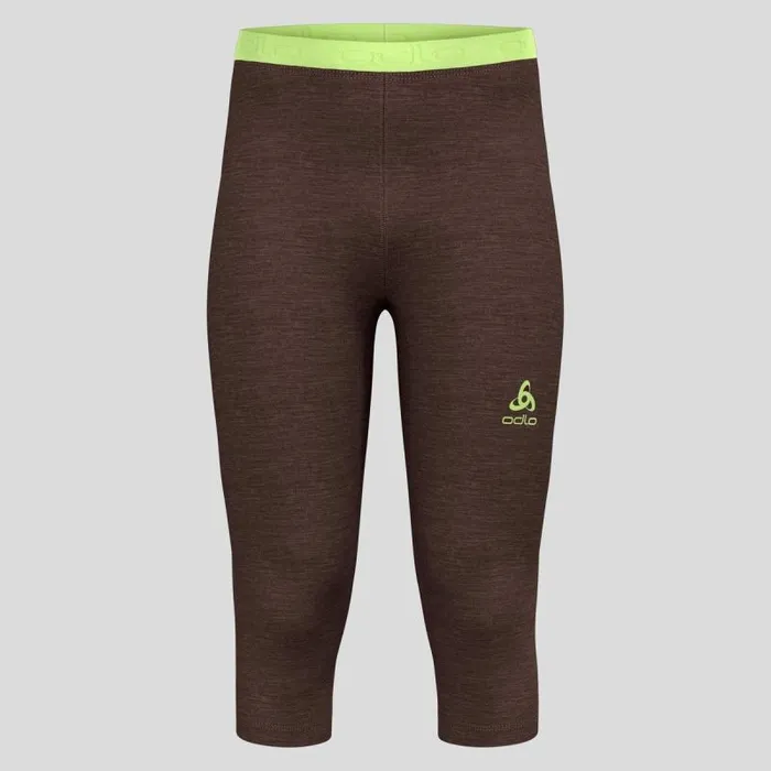 Odlo Base Layers The Performance Wool 150 Base Layer 34 Bottoms Fudge Melange 8211 Shadow Lime 8211 Men