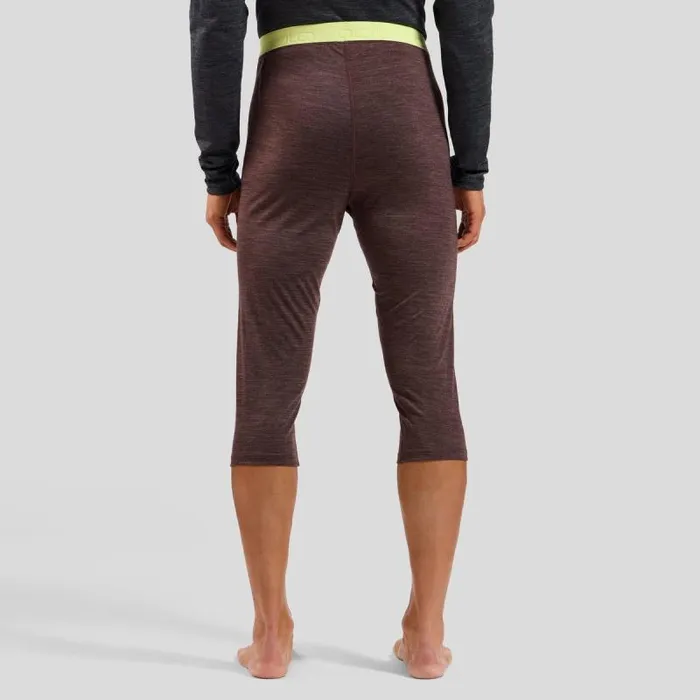 Odlo Base Layers The Performance Wool 150 Base Layer 34 Bottoms Fudge Melange 8211 Shadow Lime 8211 Men