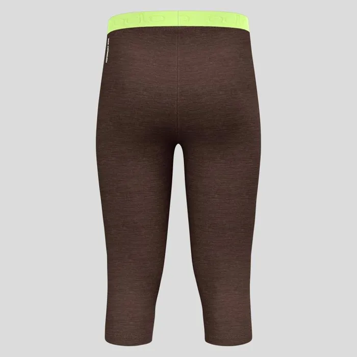 Odlo Base Layers The Performance Wool 150 Base Layer 34 Bottoms Fudge Melange 8211 Shadow Lime 8211 Men