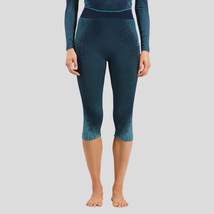 Odlo Base Layers The Pow Blackcomb Base Layer 34 Bottoms Provincial Blue 8211 Women