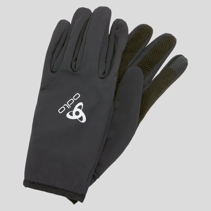 Odlo Headwear and Gloves The Ceramiwarm Grip Gloves Black 8211 WomenMen