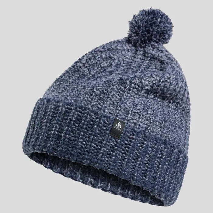 Odlo Headwear and Gloves The Heavy Knit Winter Hat India Ink 8211 Folkstone Gray 8211 WomenMen
