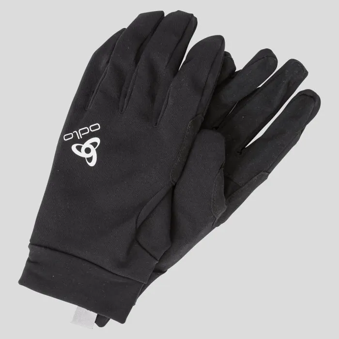 Odlo Headwear and Gloves The Waterproof Light Gloves Black 8211 WomenMen