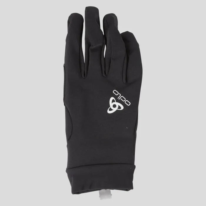 Odlo Headwear and Gloves The Waterproof Light Gloves Black 8211 WomenMen
