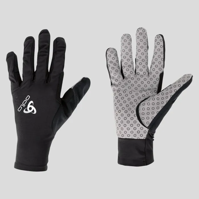 Odlo Headwear and Gloves The Zeroweight XLight Unisex Gloves Black 8211 WomenMen