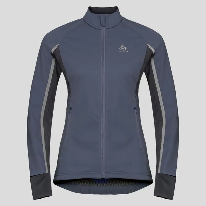 Odlo Jackets and Vests Aeolus Pro CrossCountry Jacket Odyssey Gray 8211 Black 8211 Women Odlo Jackets and Vests Aeolus Pro CrossCountry Jacket Odyssey Gray 8211 Black 8211 Women