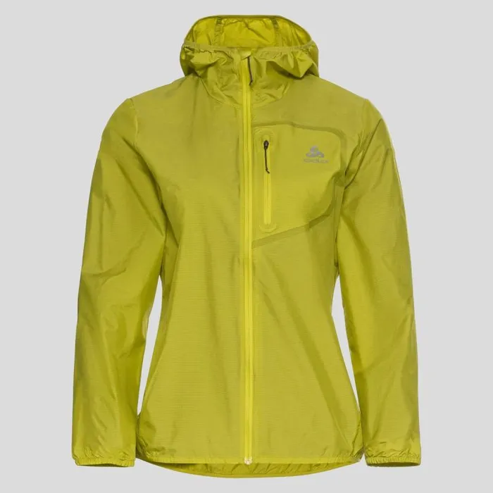 Odlo Jackets and Vests The Fli Windproof Dwr Jacket Citronelle 8211 Women