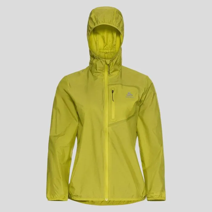 Odlo Jackets and Vests The Fli Windproof Dwr Jacket Citronelle 8211 Women