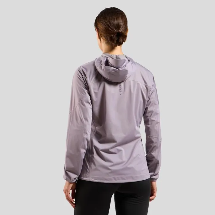 Odlo Jackets and Vests The XAlp Performance Knit Waterproof Running Jacket Gray Ridge 8211 Women