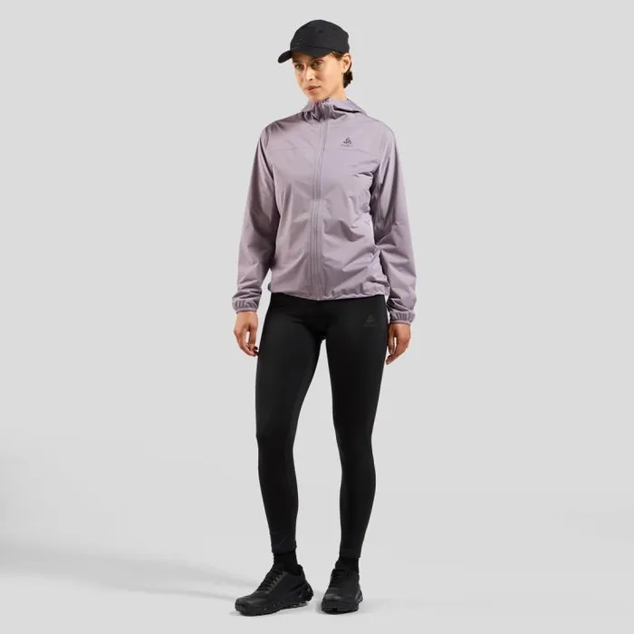 Odlo Jackets and Vests The XAlp Performance Knit Waterproof Running Jacket Gray Ridge 8211 Women