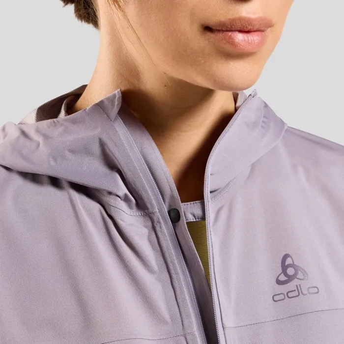 Odlo Jackets and Vests The XAlp Performance Knit Waterproof Running Jacket Gray Ridge 8211 Women