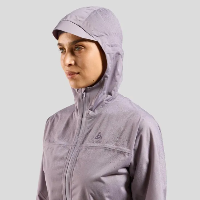 Odlo Jackets and Vests The XAlp Performance Knit Waterproof Running Jacket Gray Ridge 8211 Women
