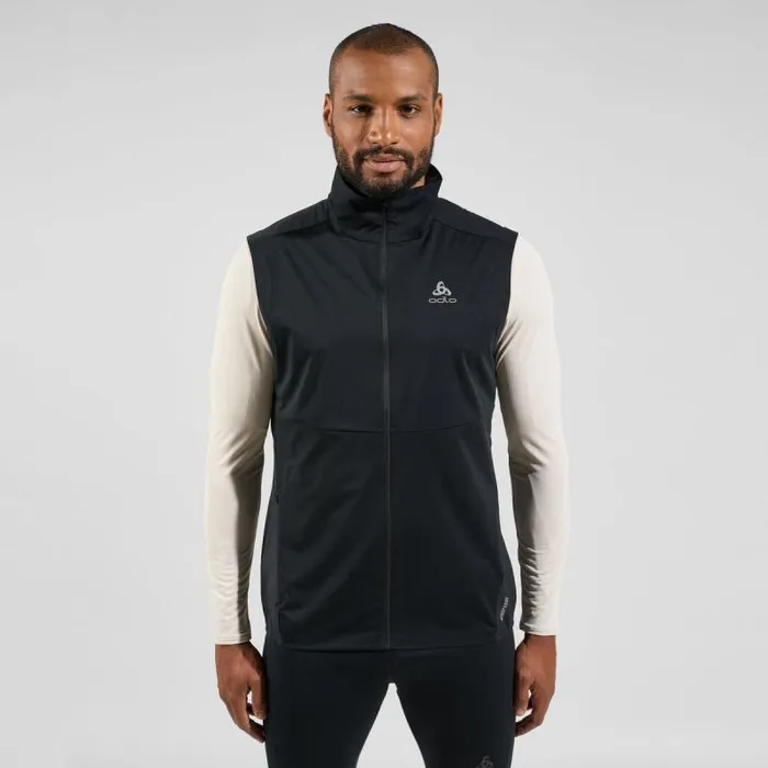 Odlo Jackets and Vests The Zeroweight Warm Running Vest Black 8211 Men