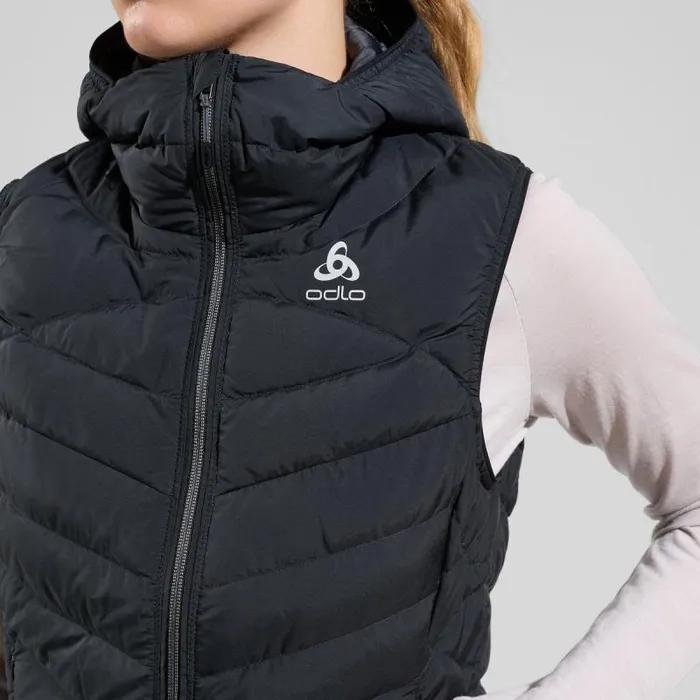 Odlo Mid Layers and Longsleeves The Air Cocoon Vest Black Melange 8211 Women