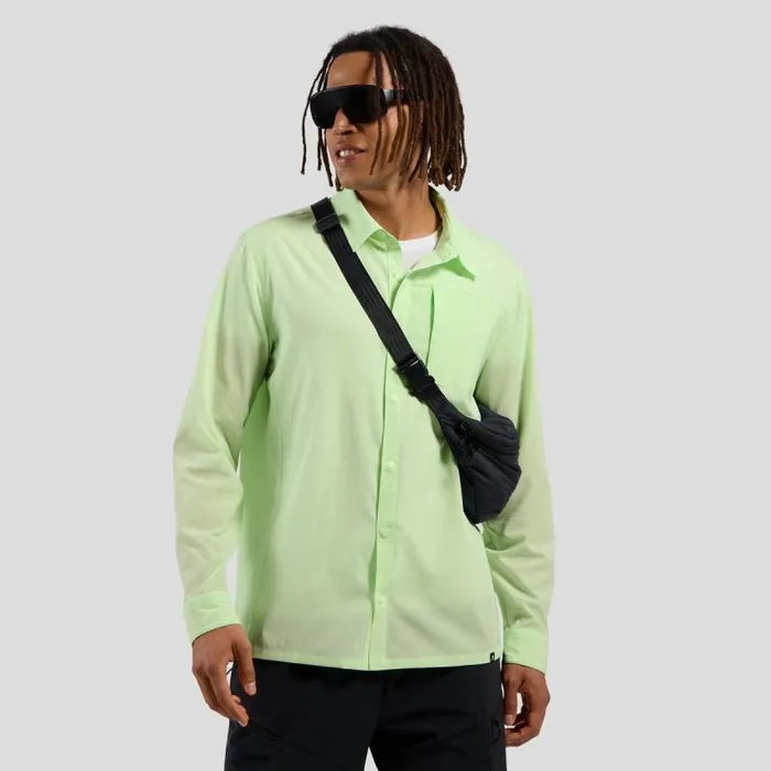 Odlo Mid Layers and Longsleeves The Hyper Contrast Long Sleeve Hiking Shirt Ambrosia 8211 Men