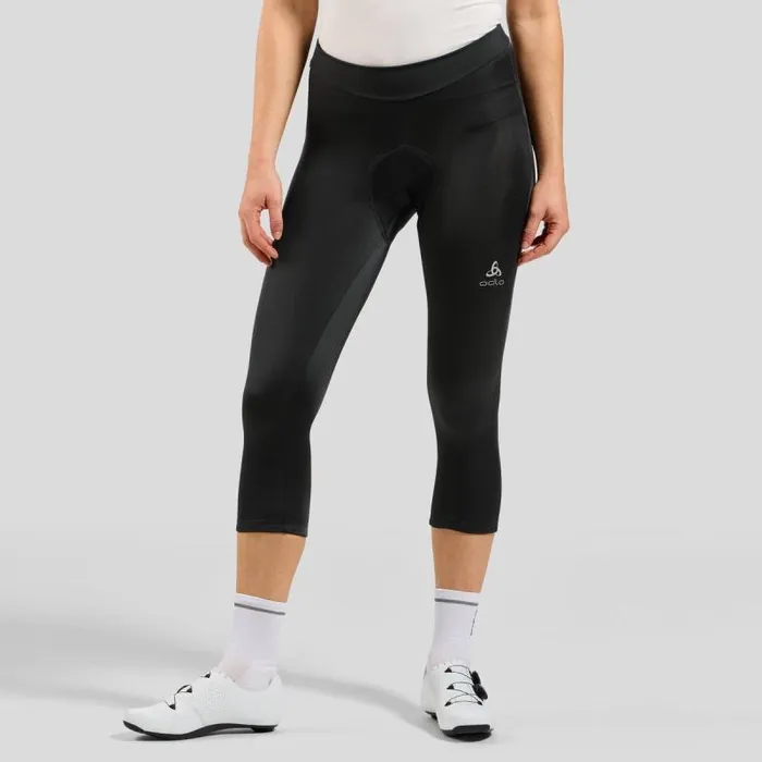 Odlo Pants and Tights The Essentials 34 Length Cycling Tights Black 8211 Women Odlo Pants and Tights The Essentials 34 Length Cycling Tights Black 8211 Women