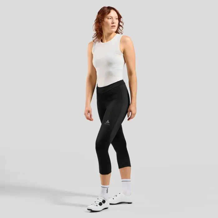 Odlo Pants and Tights The Essentials 34 Length Cycling Tights Black 8211 Women