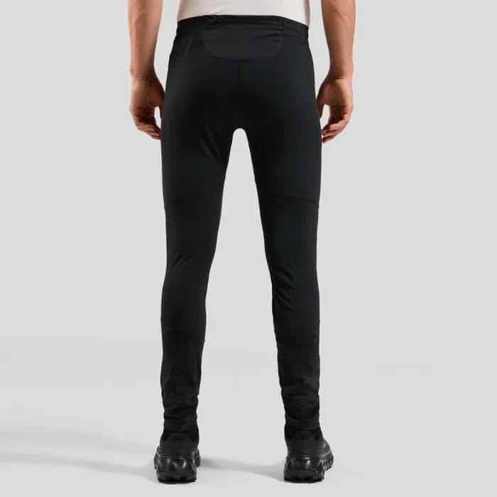 Odlo Pants and Tights The Zeroweight Warm Reflective Running Tights 20 Black 8211 Men