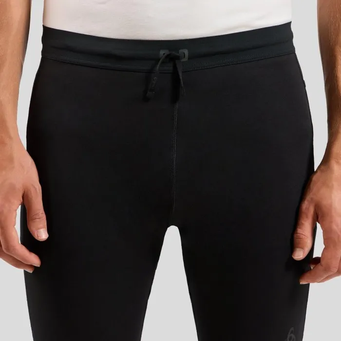 Odlo Pants and Tights The Zeroweight Warm Reflective Running Tights 20 Black 8211 Men