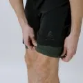 Odlo Shorts The Active 365 2In1 7Inch Shorts Black 8211 Loden Frost 8211 Men