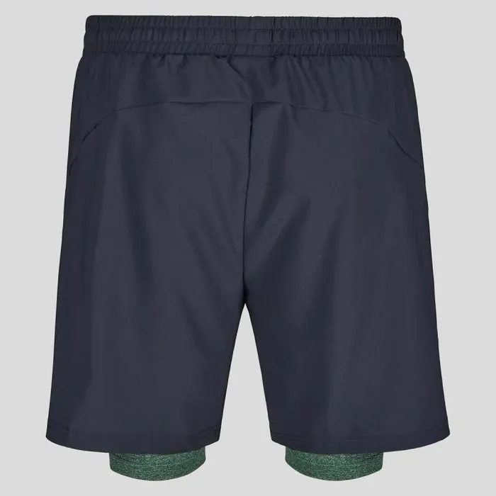 Odlo Shorts The Active 365 2In1 7Inch Shorts Black 8211 Loden Frost 8211 Men