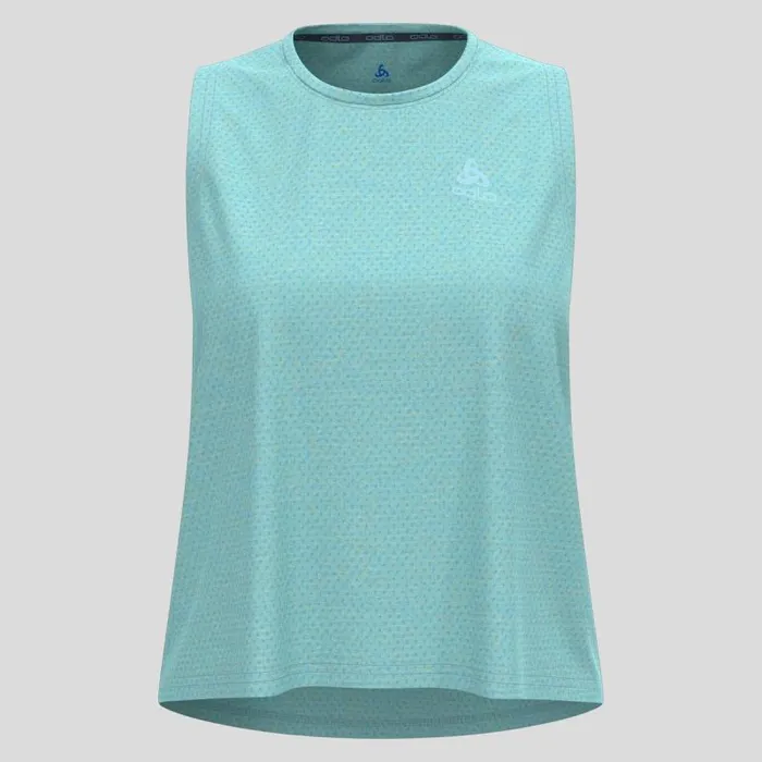 Odlo Tshirts and Polos The Active 365 Linencool Crew Neck Tank Top Aqua Haze Melange 8211 Women