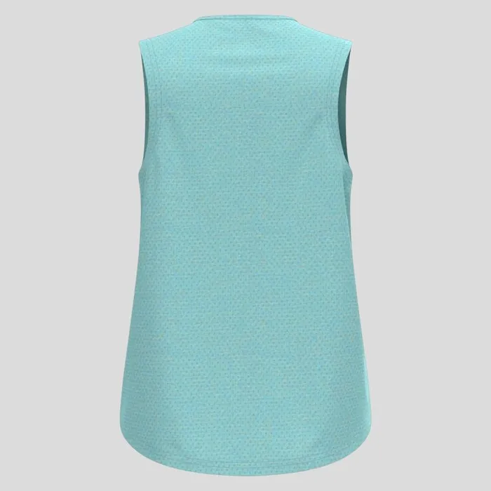 Odlo Tshirts and Polos The Active 365 Linencool Crew Neck Tank Top Aqua Haze Melange 8211 Women