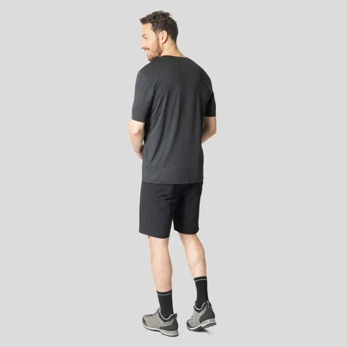 Odlo Tshirts and Polos The Essentials Lema Lake TShirt Black Melange 8211 Men
