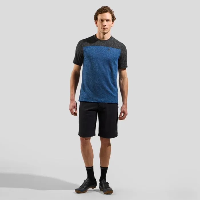 Odlo Tshirts and Polos The XAlp Linencool Mtb Tee Black 8211 Limoges 8211 Men