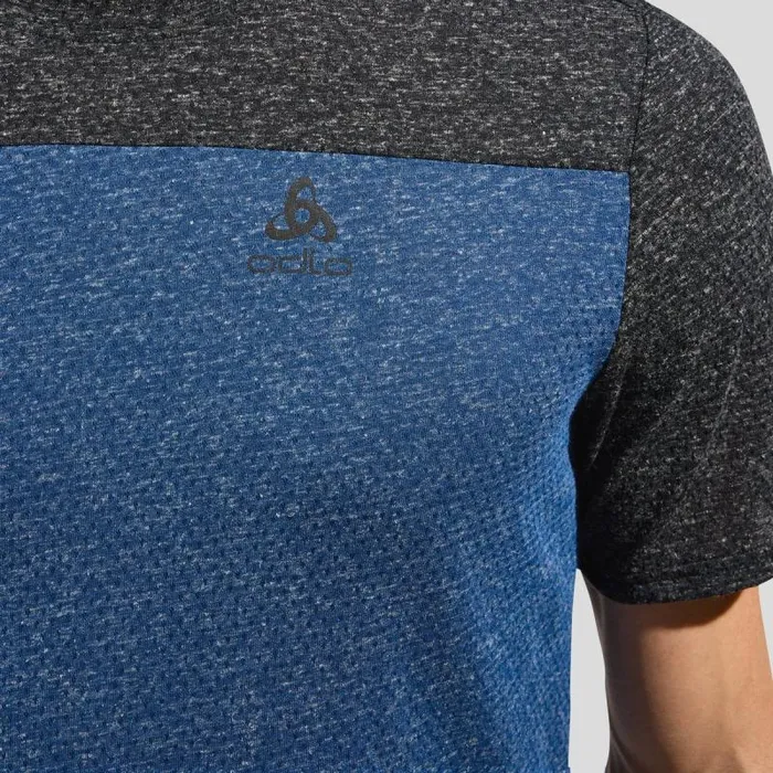 Odlo Tshirts and Polos The XAlp Linencool Mtb Tee Black 8211 Limoges 8211 Men