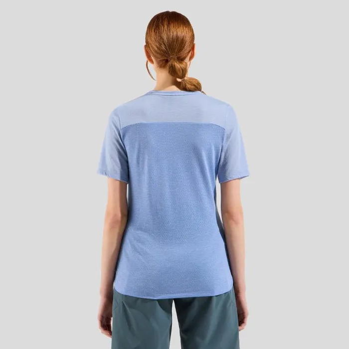 Odlo Tshirts and Polos The XAlp Linencool Mtb Tee Persian Jewel 8211 Blue Heron 8211 Women