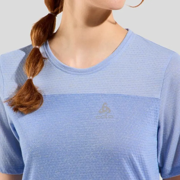 Odlo Tshirts and Polos The XAlp Linencool Mtb Tee Persian Jewel 8211 Blue Heron 8211 Women