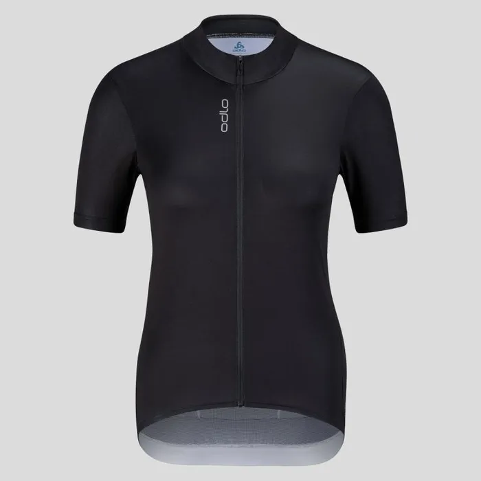 Odlo Tshirts and Polos The Zeroweight ChillTec Cycling Jersey Black 8211 Women