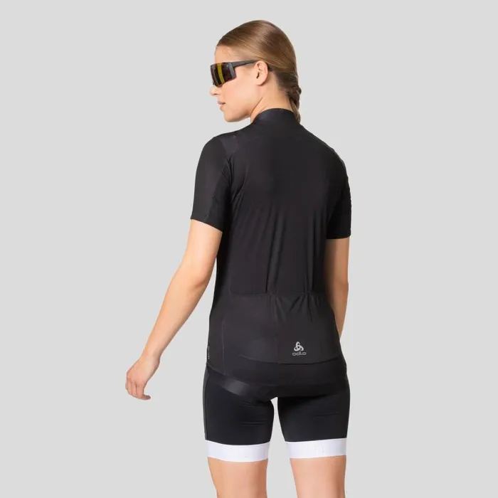 Odlo Tshirts and Polos The Zeroweight ChillTec Cycling Jersey Black 8211 Women