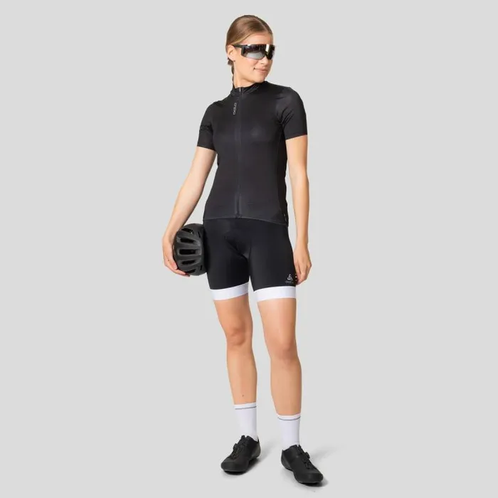 Odlo Tshirts and Polos The Zeroweight ChillTec Cycling Jersey Black 8211 Women