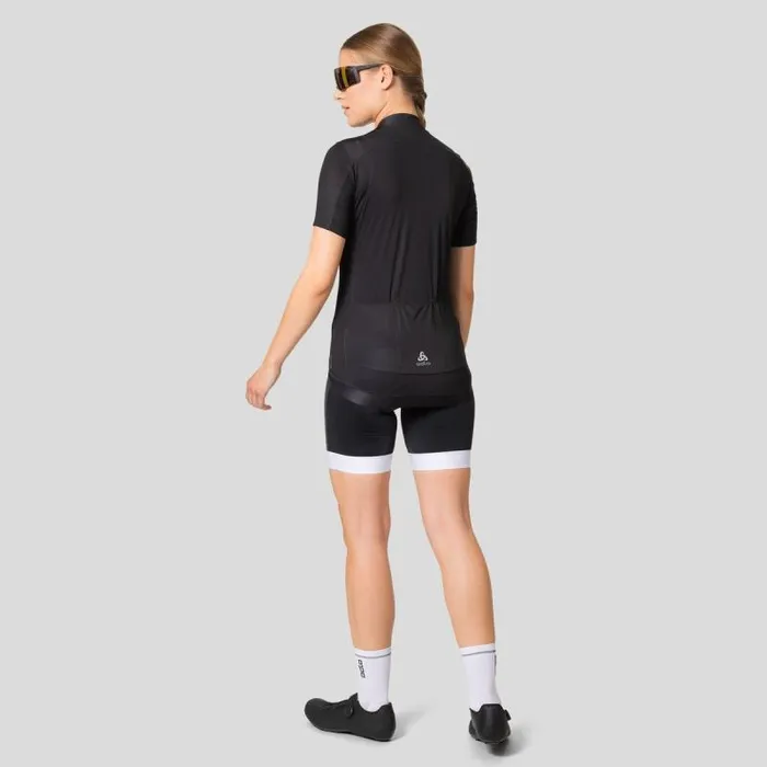 Odlo Tshirts and Polos The Zeroweight ChillTec Cycling Jersey Black 8211 Women