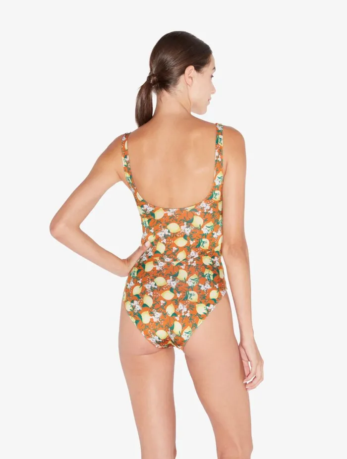Orange Printed Cutout Swimsuit Swim La Perla OnePiece Bathing Suits