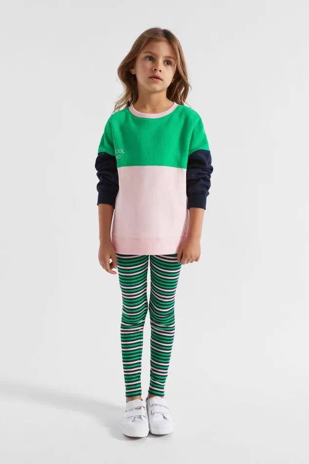 Pants Girl Seed Heritage Variegated Stripe Legging Midnight Multi