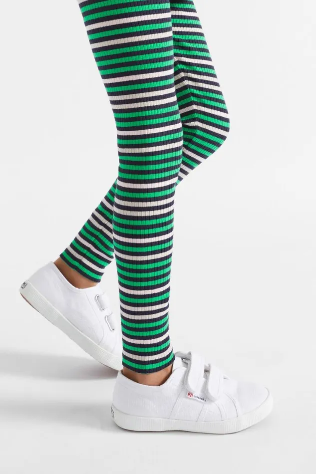 Pants Girl Seed Heritage Variegated Stripe Legging Midnight Multi