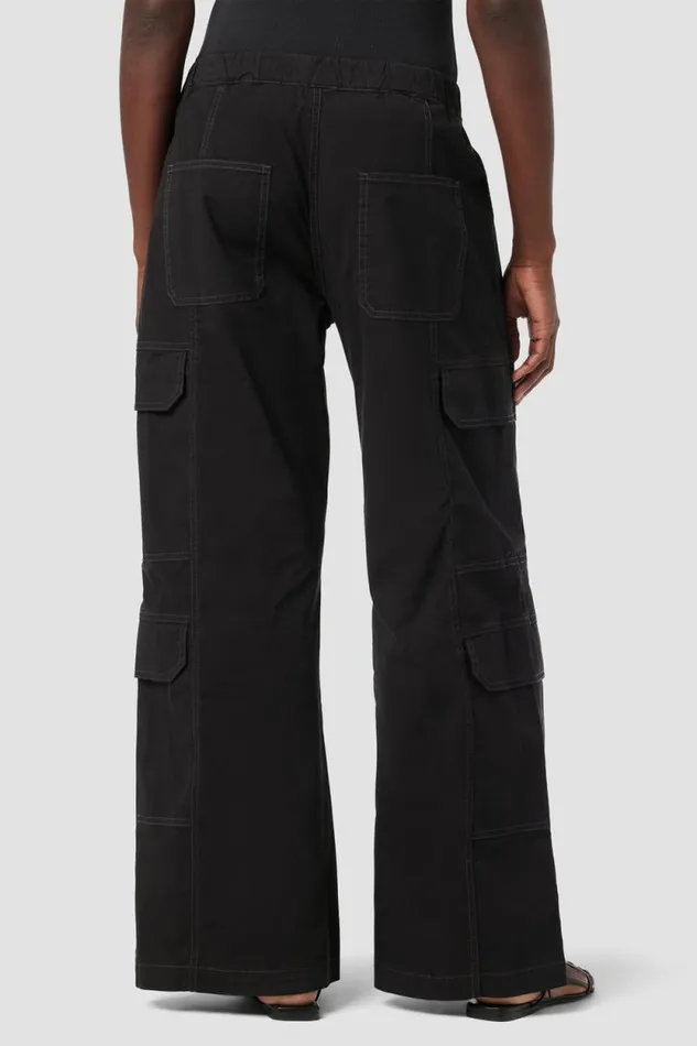 Pants Women Hudson Jeans Parachute Wide Leg Cargo Black Pants Women Hudson Jeans Parachute Wide Leg Cargo Black