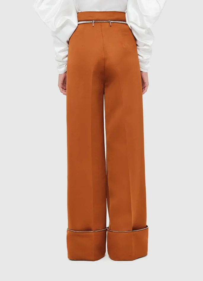 Pants Women LEO LIN Ellis Wide Leg Pants 8211 Toffee
