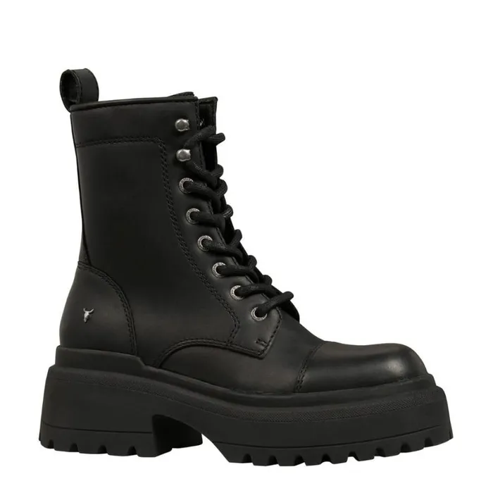 Platforms Women Windsor Smith DESTROY BLACK BOOTS