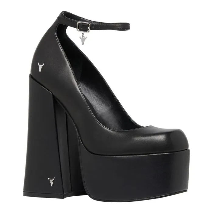 Platforms Women Windsor Smith DIZZY BLACK PLATFORM HEELS