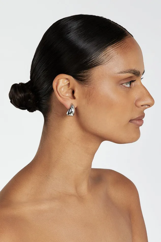 PORTER BABY BLOB SILVER EARRINGS Women DISSH Accessories
