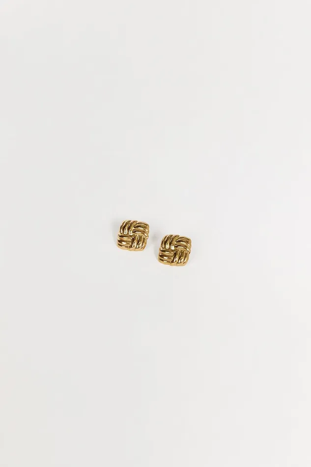 PORTER BABY CUSHION GOLD EARRINGS Women DISSH Accessories
