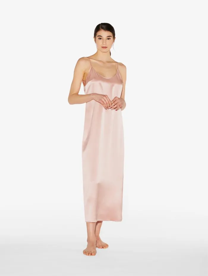 Powder Pink Silk Long Slip Sleepwear La Perla Slips and Dresses