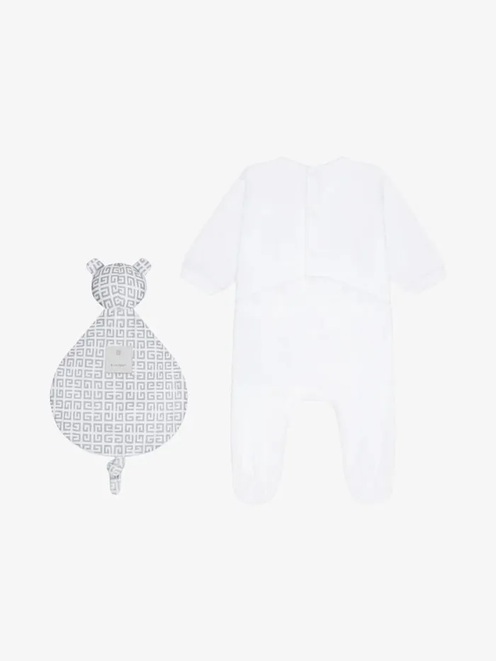 Pyjamas Case And Teddy Gift Set Greywhite Kids Givenchy