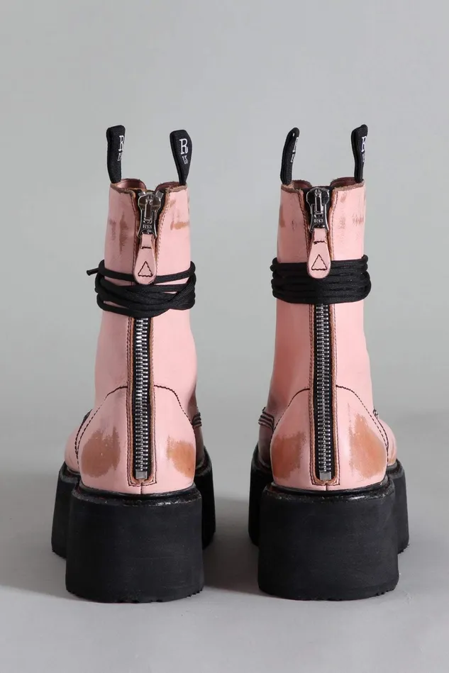 R13 Boots Women Double Stack Boot 8211 Pink R13 Boots Women Double Stack Boot 8211 Pink