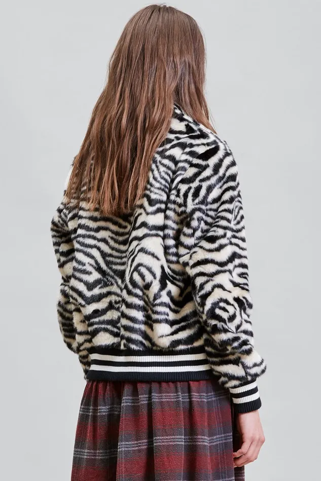 R13 Jackets and Coats Women Bomber Jacket 8211 Zebra