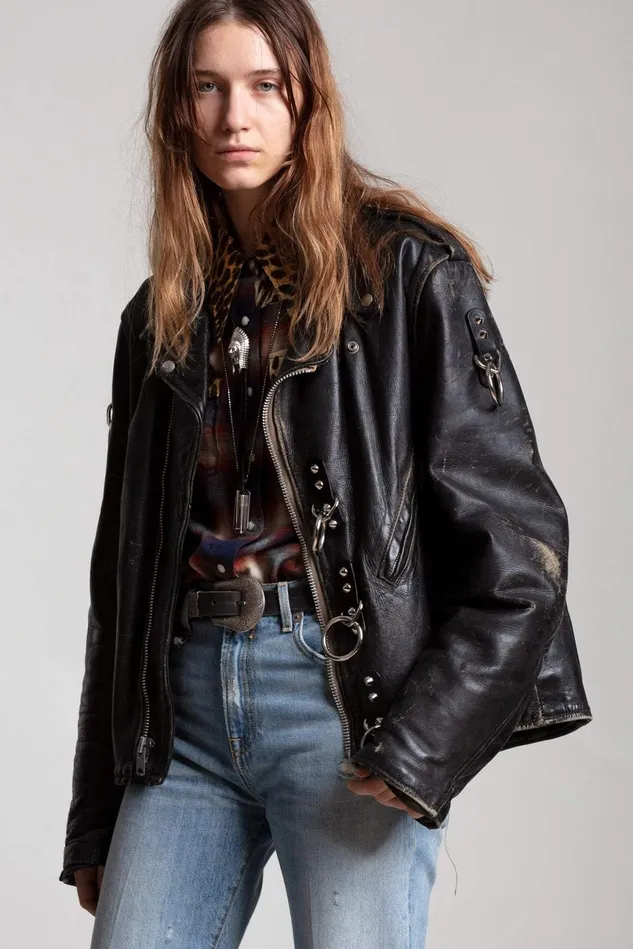 R13 Jackets and Coats Women Motorcycle Jacket With Rings